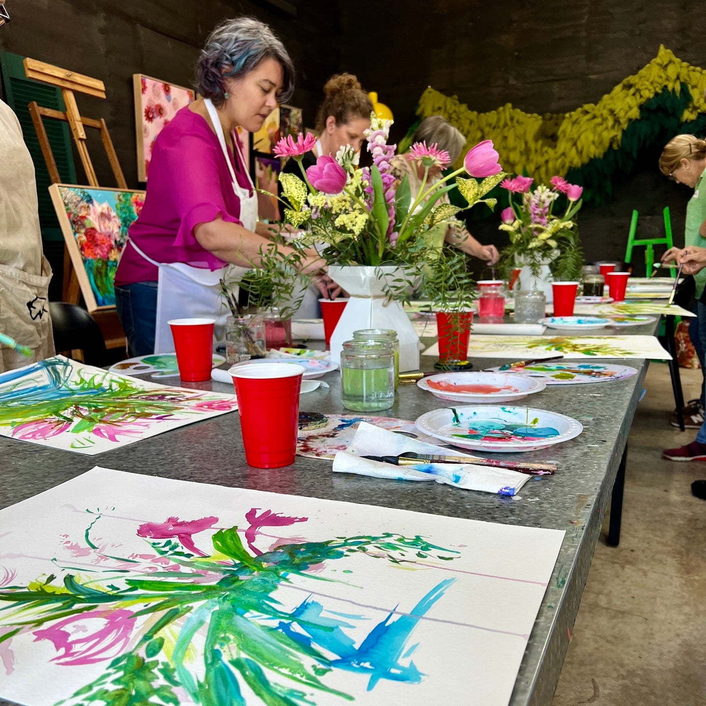 Blooms Art Workshop, Green Door Studios Robertson 2024 Dates TBC.  Taking Expressions of Interest Now