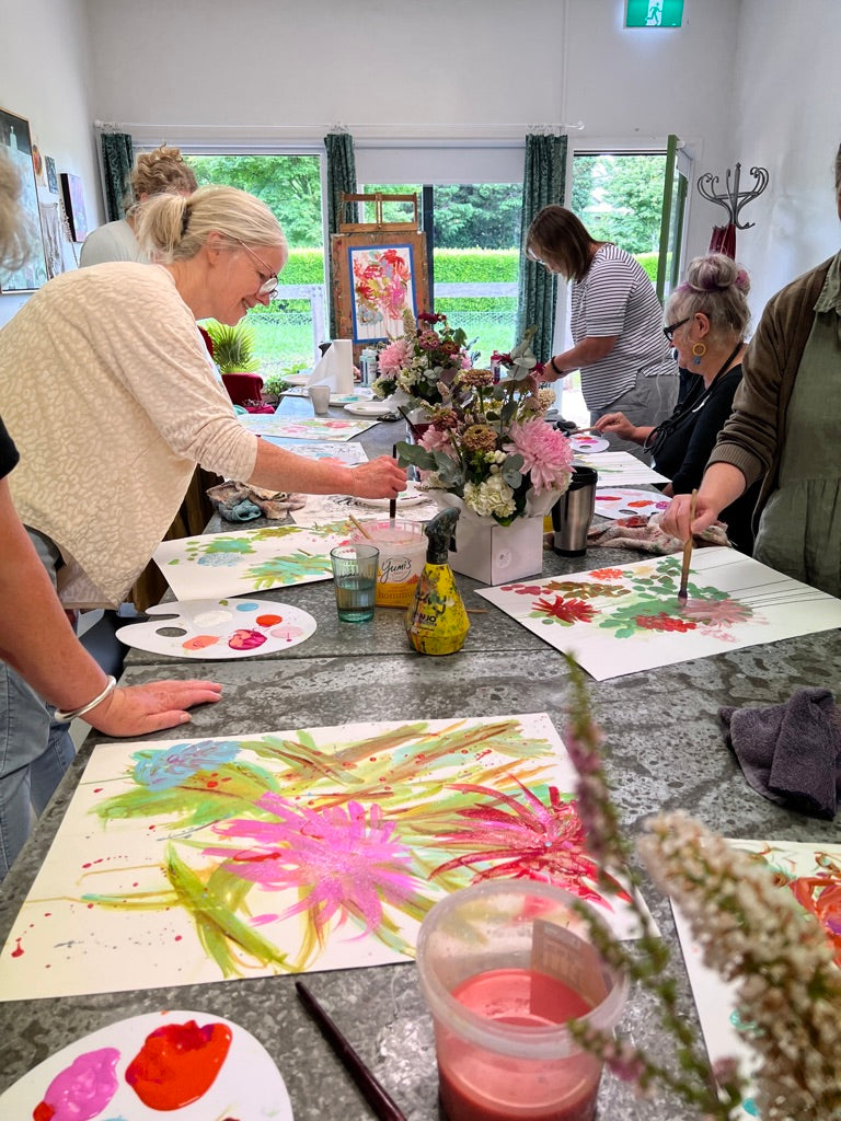 Blooms Art Workshop, Green Door Studios Robertson 2026 Dates TBC.  Taking Expressions of Interest Now