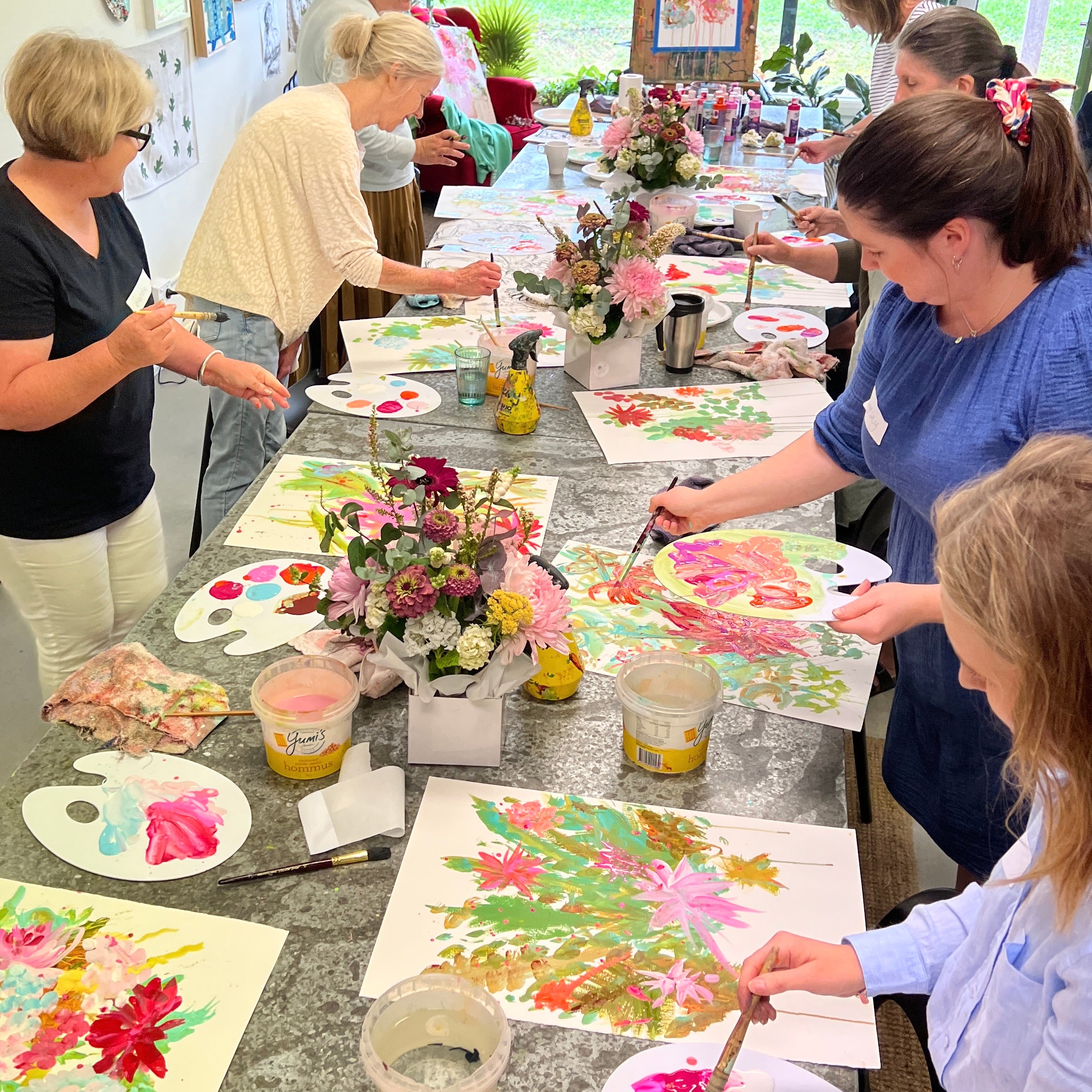 Blooms Art Workshop, Green Door Studios Robertson 2026 Dates TBC.  Taking Expressions of Interest Now