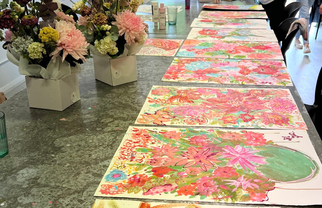 Blooms Art Workshop, Green Door Studios Robertson 2026 Dates TBC.  Taking Expressions of Interest Now