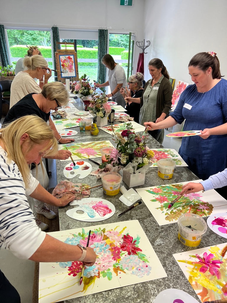 Blooms Art Workshop, Green Door Studios Robertson 2026 Dates TBC.  Taking Expressions of Interest Now