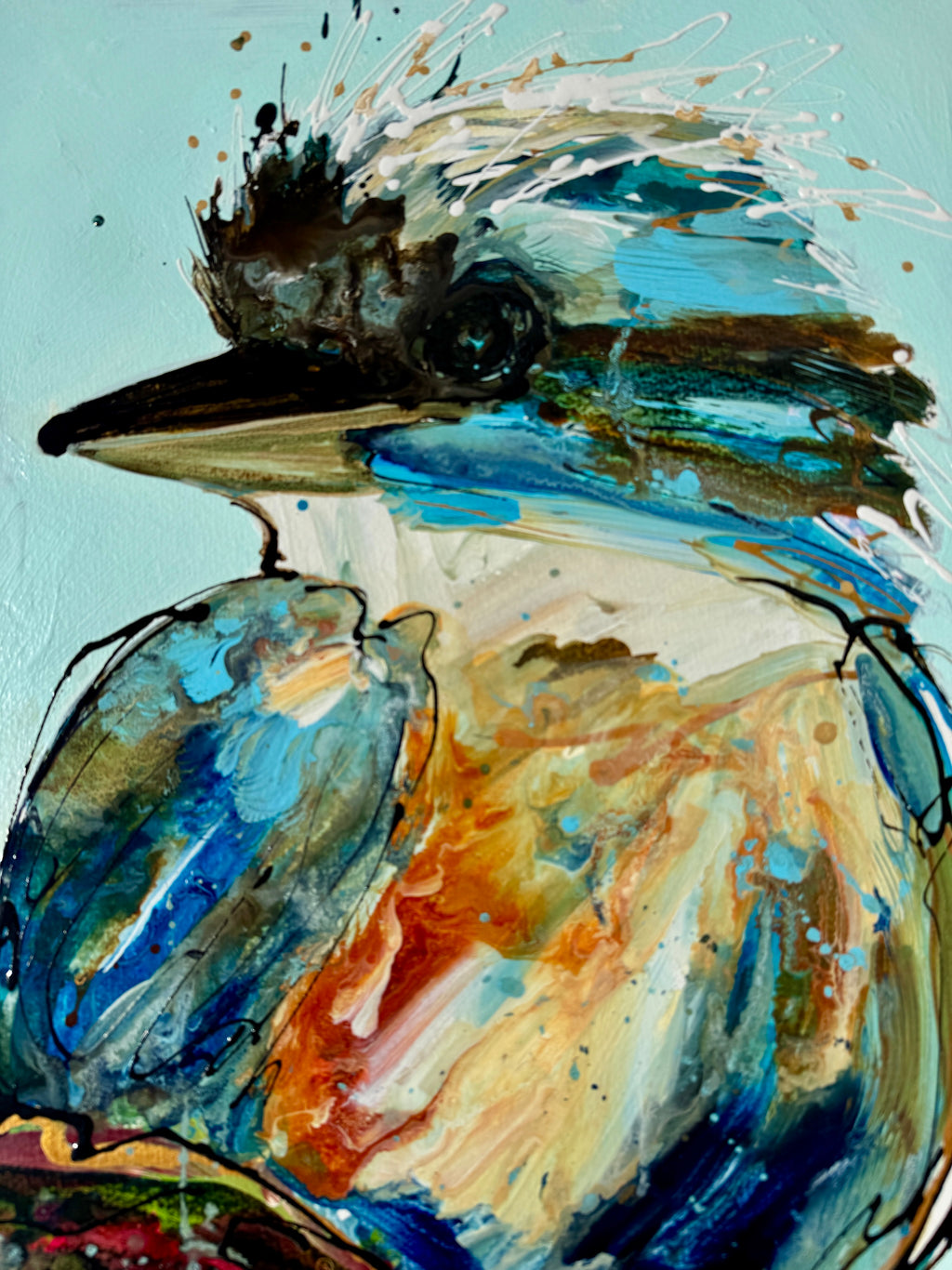 Kookaburra -Karly- Original Art on Paper - Unframed