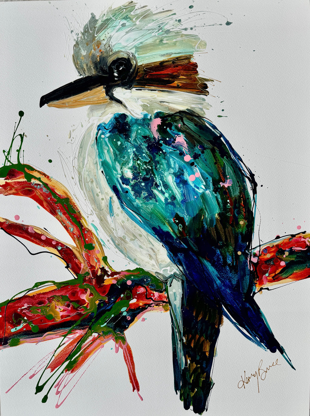 Kookaburra - Jack - Original Art on Paper - Unframed