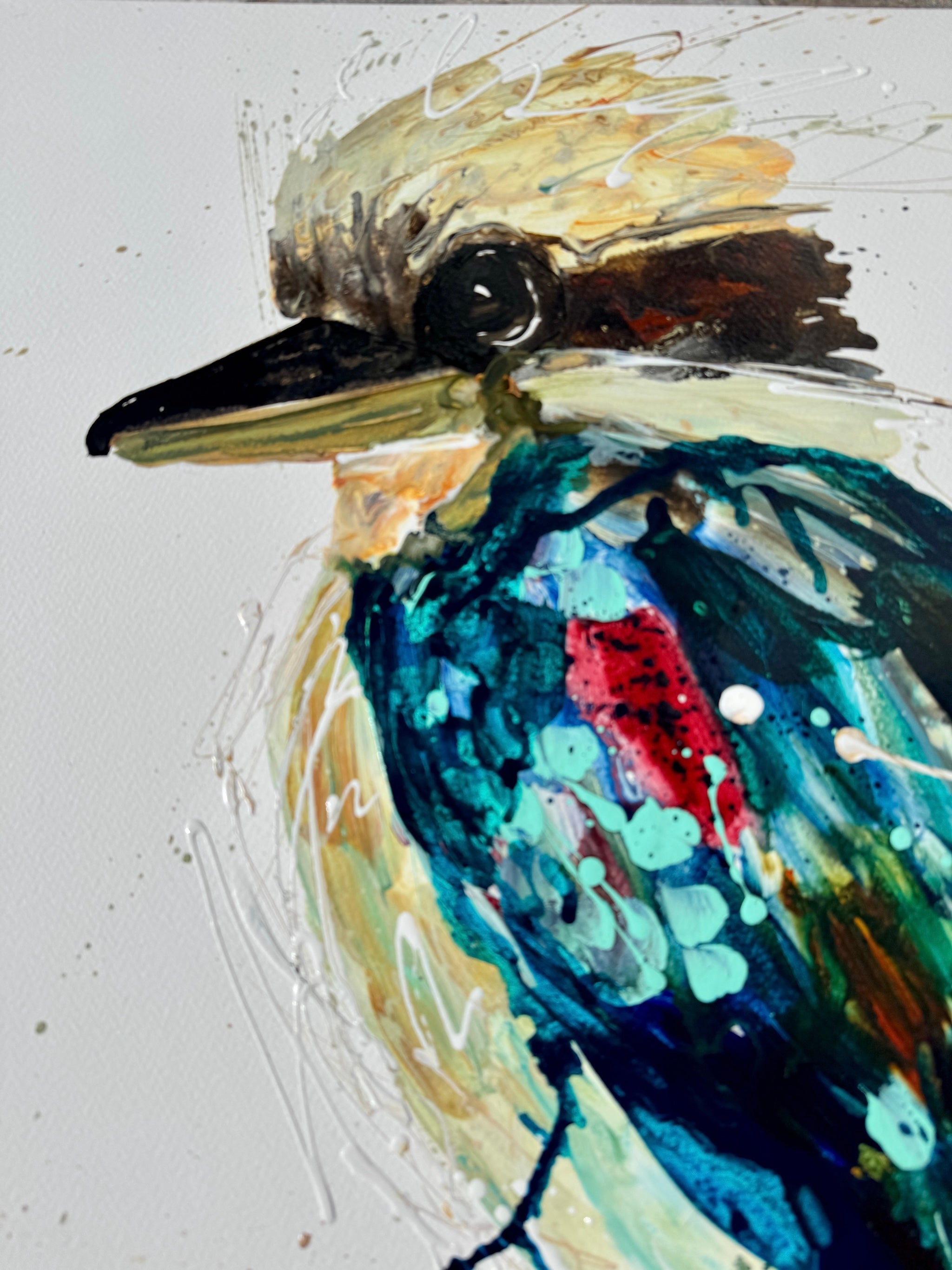 Kookaburra - Benny Burra  - Original Art on Paper - Unframed