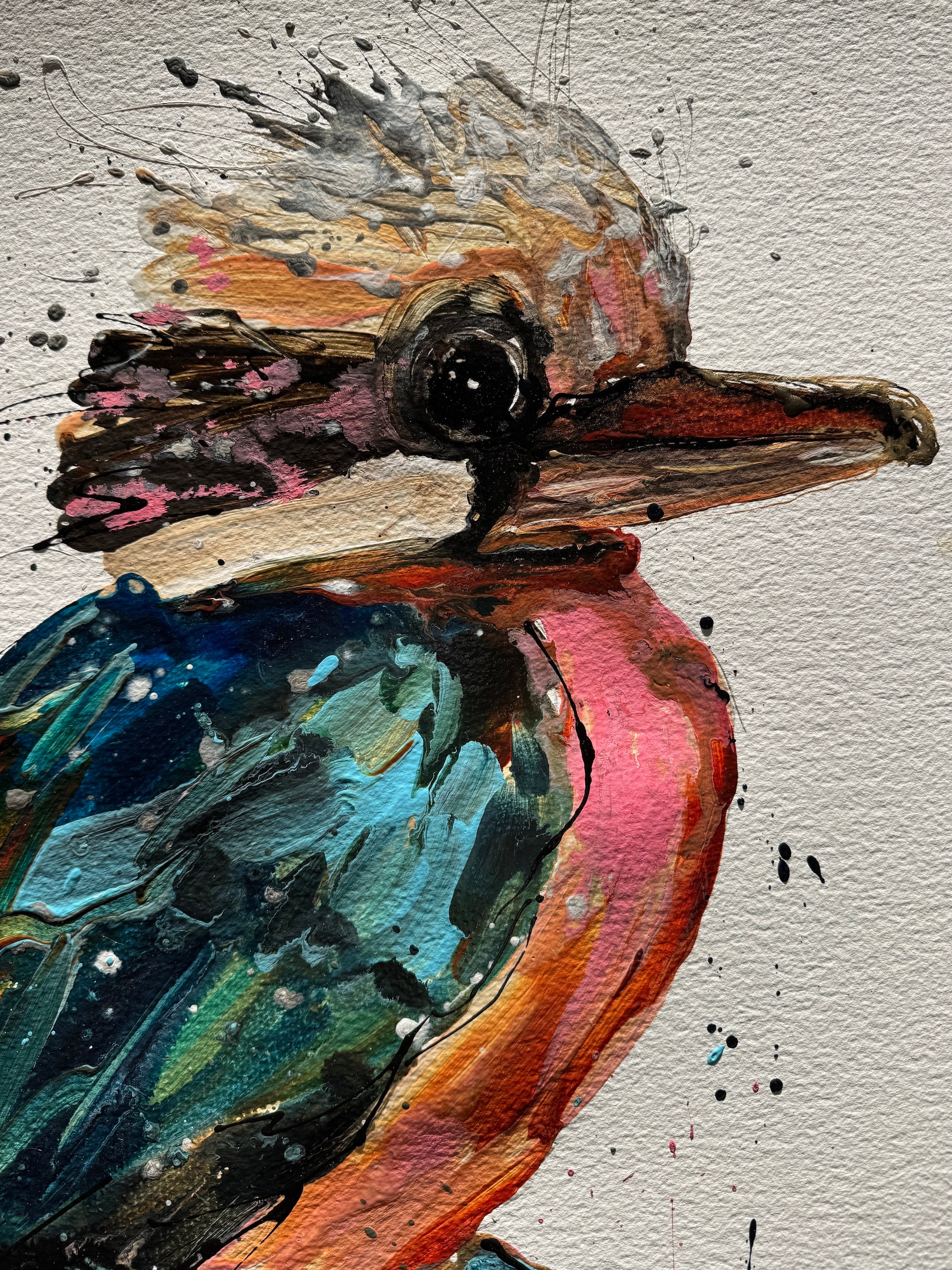 Kookaburra - Kami - Original Art on Paper - Unframed