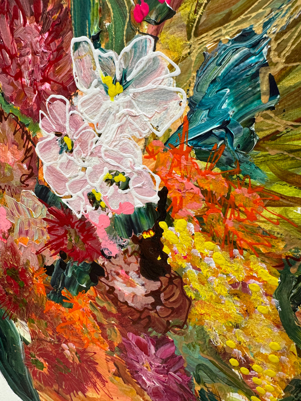 Autumn Blooms - Original Art on Paper - Unframed