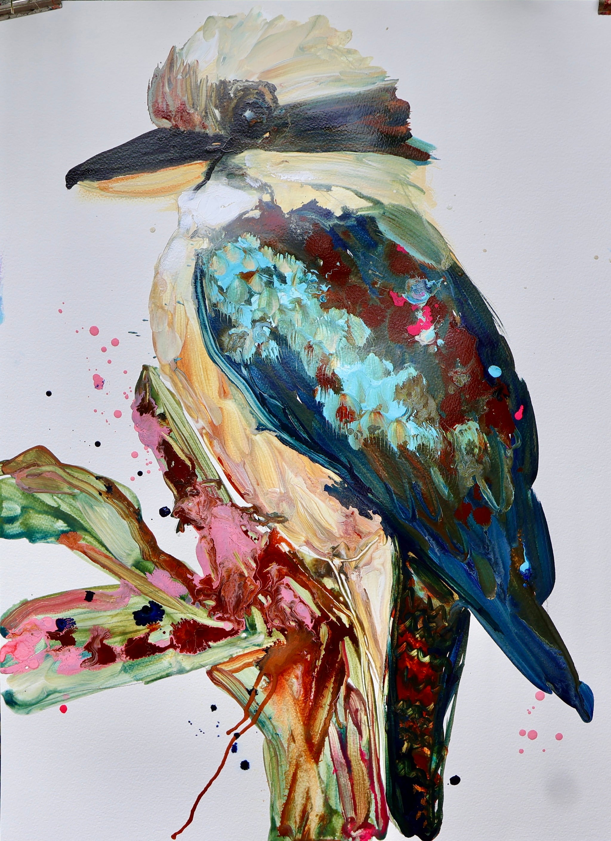 Kookaburra - KiKi - Original Art on Paper - Unframed