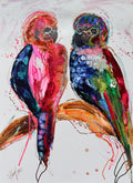Millie & Mate - Original Art on Paper - framed