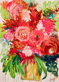 Rose Blooms, Original Art on Paper - unframed