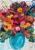 Abundance of Blooms - Original Art on Paper - Unframed