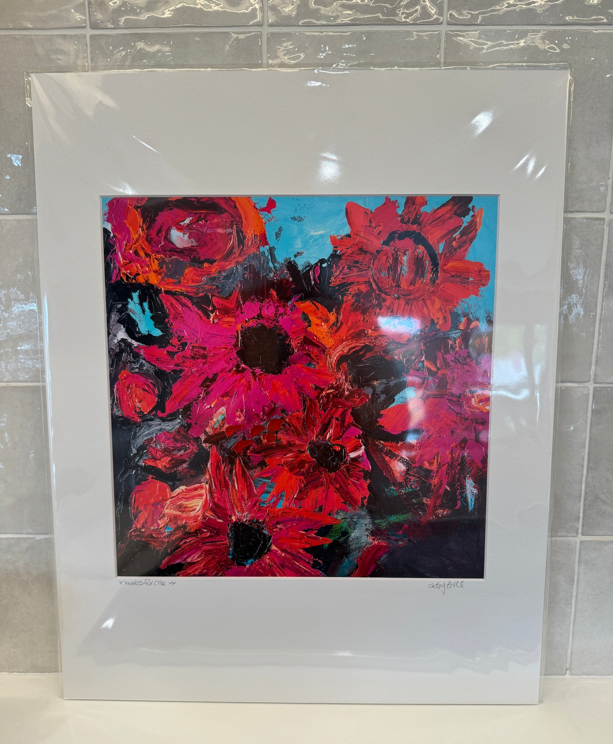 Floral 1 LARGE - Flowers for Me Print, Open ended large size Print, unframed,