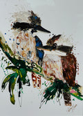Kookaburra Krush- Original Art on Paper - framed