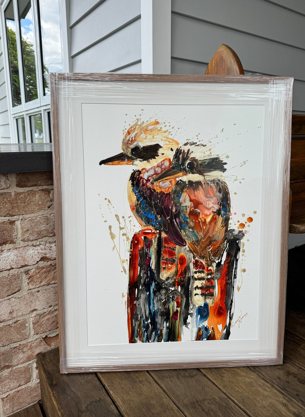 Blended Families - Original Art on Paper - framed