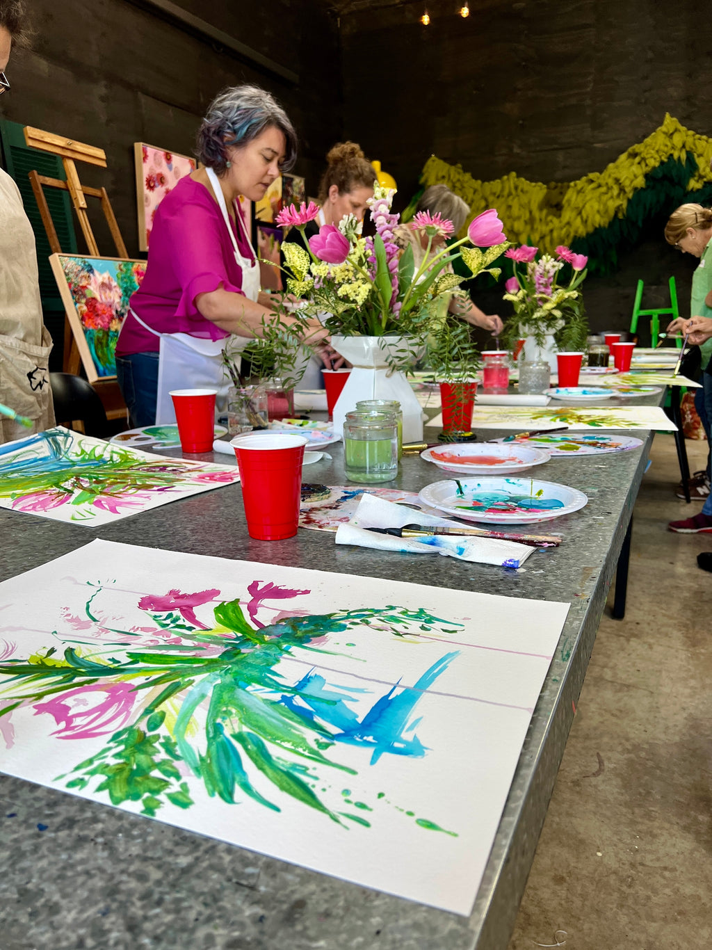 Blooms Art Workshop, Green Door Studios Robertson 2026 Dates TBC.  Taking Expressions of Interest Now