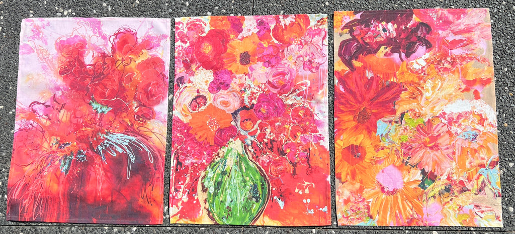 That Green Vase - Linen Tea Towel