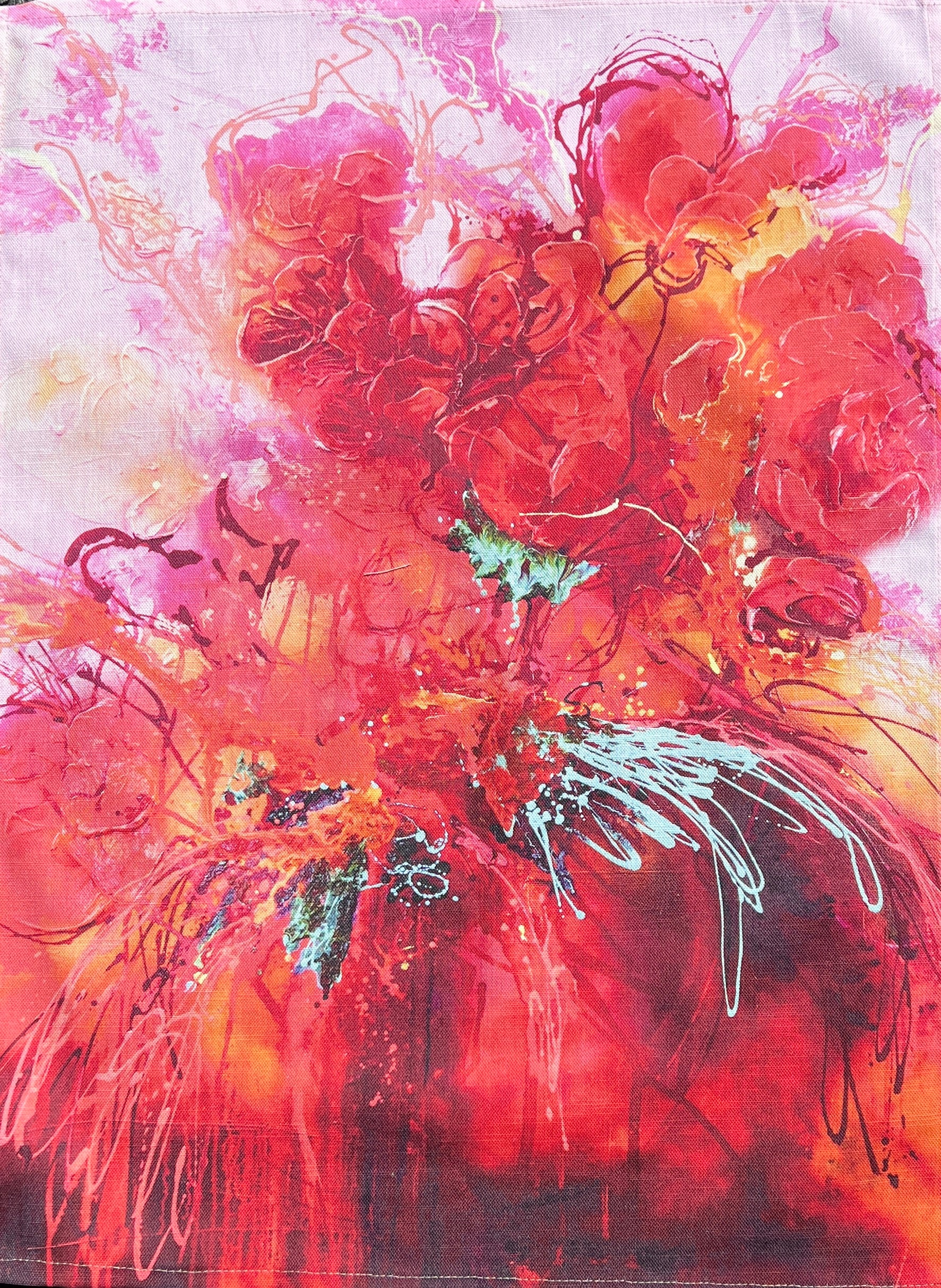 Ruby - Linen Tea Towel