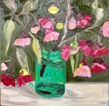Load image into Gallery viewer, Blossoms in Green Vase
