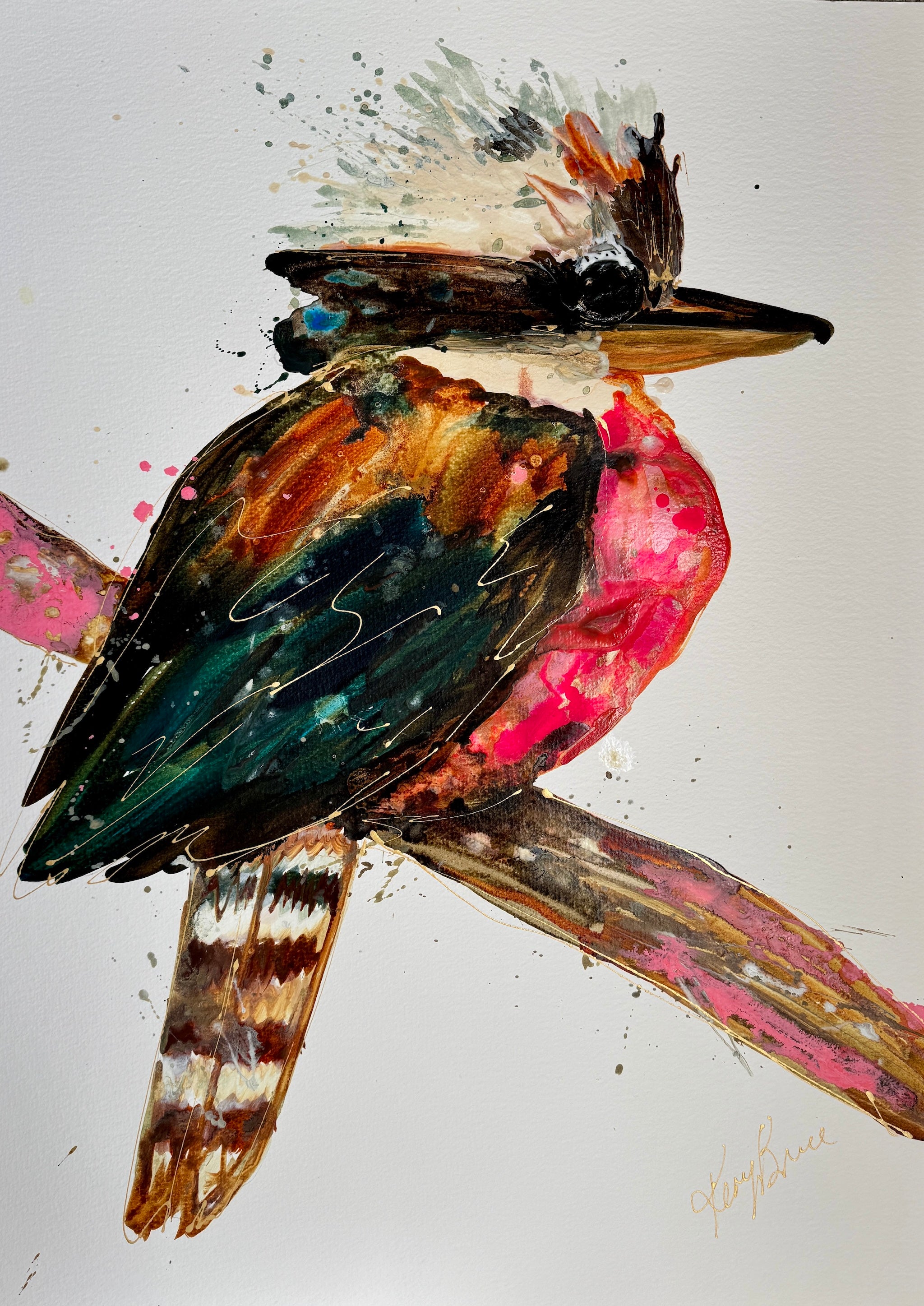 Kookaburra - Kimberley- Original Art on Paper - Unframed