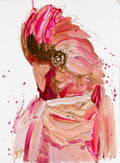 Rose Breasted Cockatoo, Open ended Medium size Print, unframed,