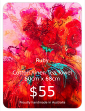 Load image into Gallery viewer, Ruby - Linen Tea Towel

