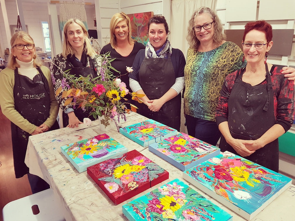 Blooms Art Workshop, Green Door Studios Robertson 2026 Dates TBC.  Taking Expressions of Interest Now