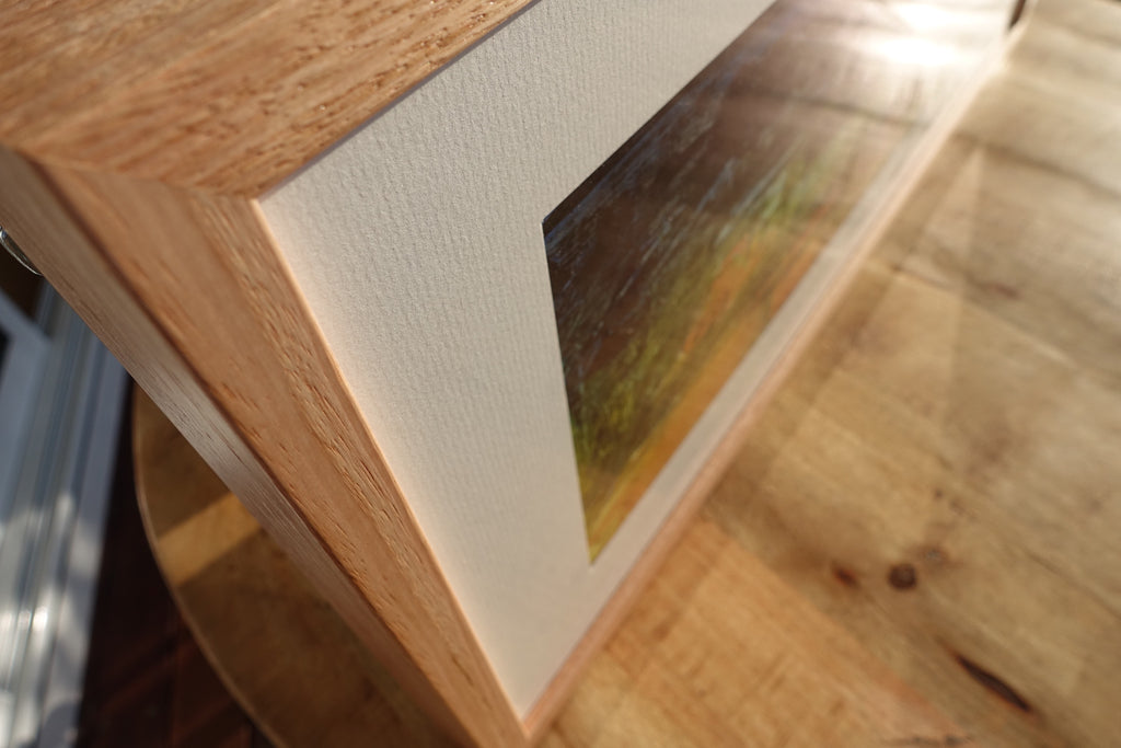 Kiama sunset on the NSW South Coast painted in an abstract style. Close-up of frame.