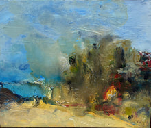Load image into Gallery viewer, Abstract painting of Little Austinmer Beach, just north of Austinmer Beach near Wollongong NSW.
