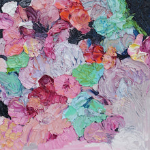 Load image into Gallery viewer, Original painting of a bouquet of pastel coloured blooms, just like a lollipop.
